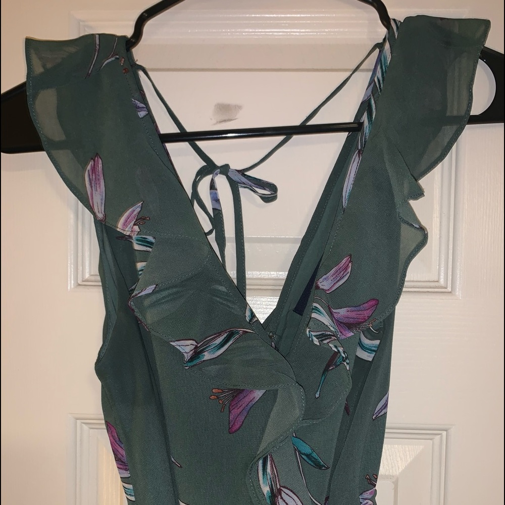 Rachel Roy Green Printed Dress